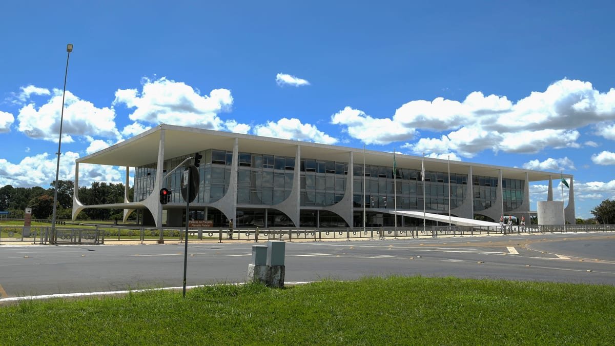 Fachada do Palácio do Planalto, sede da Presidência da República, em Brasília
